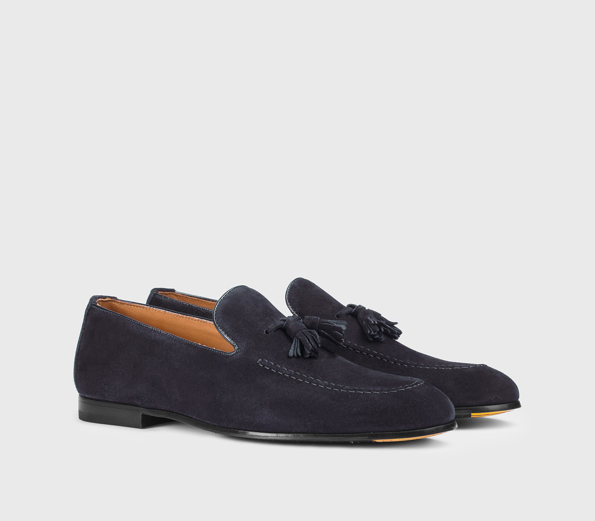 doucal-s-loafers-du1080pannuf009-mokassin-blau-veloursleder-quasten image 3