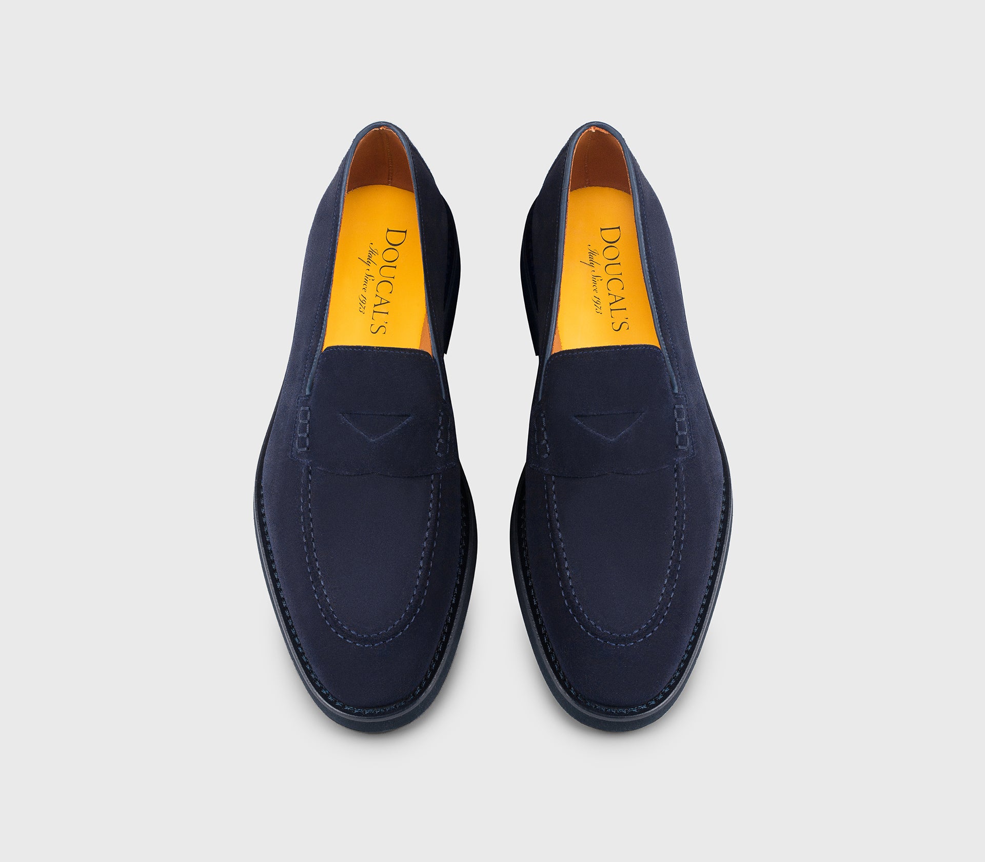 doucal-s-loafers-du3294-mokassin-blau-veloursleder image 2