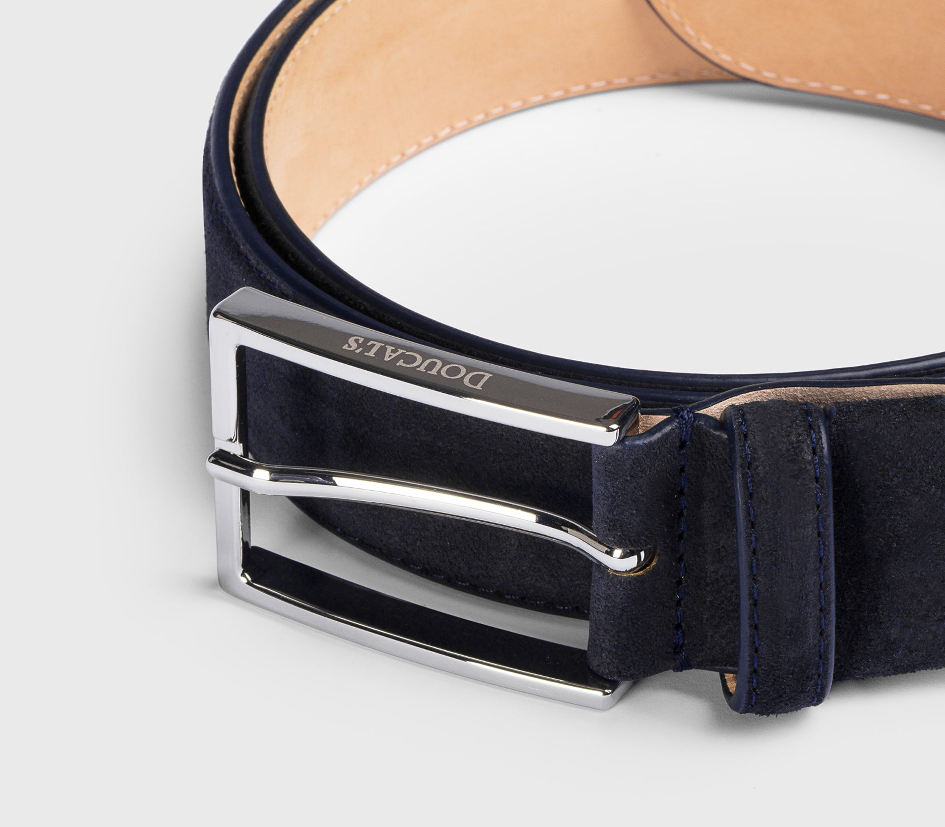 doucal-s-belts-g-rtel-veloursleder-herren-blau-eckige-schnalle image 3