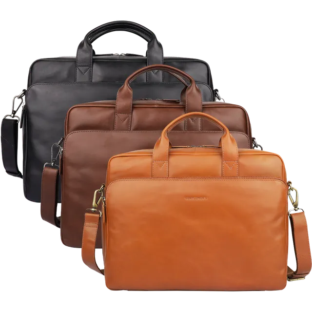 gentlemen-s-max-laptoptasche-leder-16-zoll-cognac-trolley-slot image 1