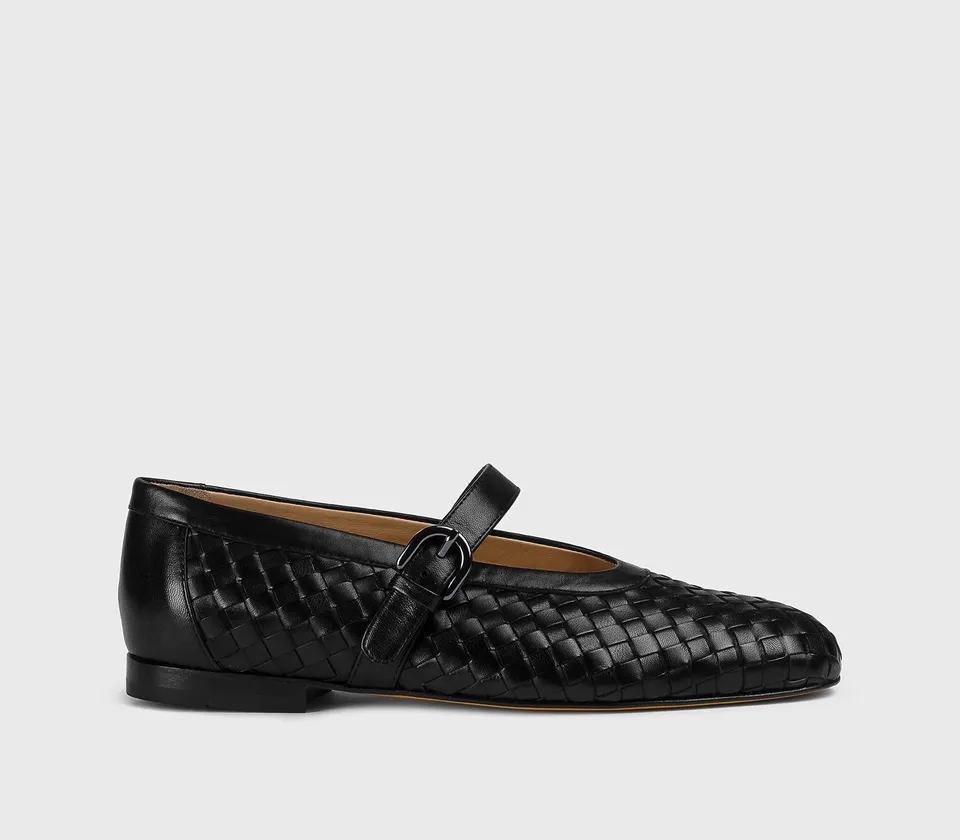 doucal-s-ballerine-dd8857maenuf217-riemchenballerina-schwarz-leder image 1
