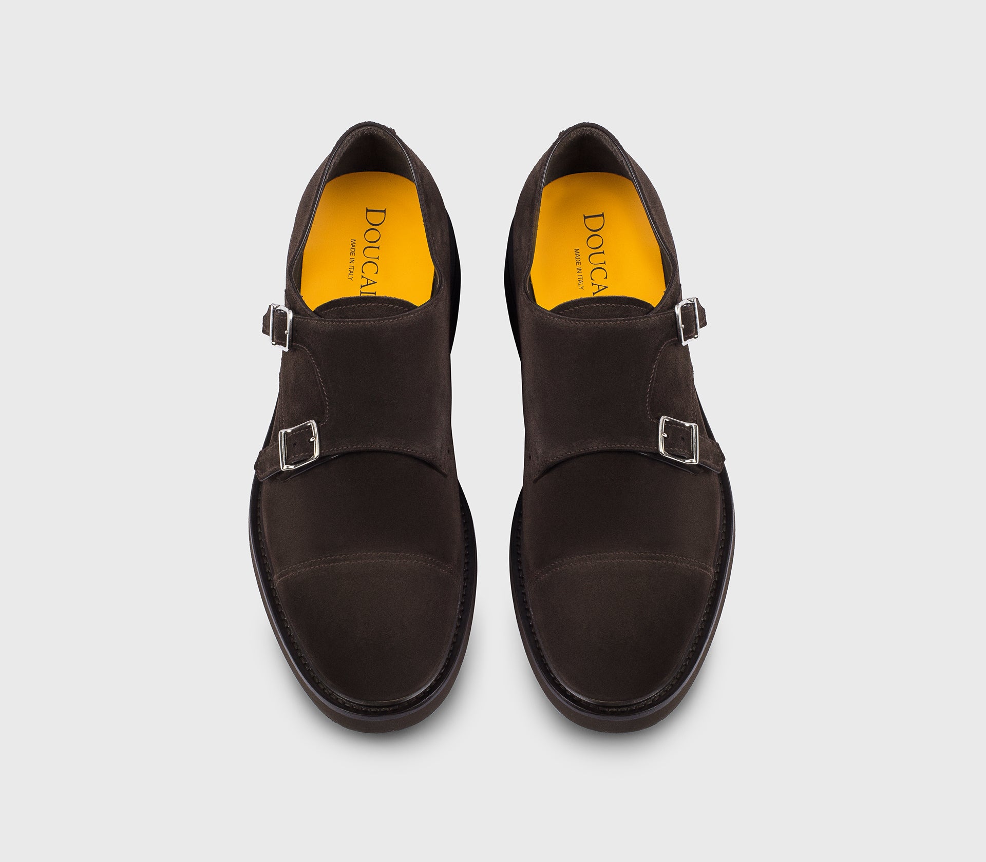 doucal-s-buckles-du3581-monkstrap-terre-veloursleder image 2
