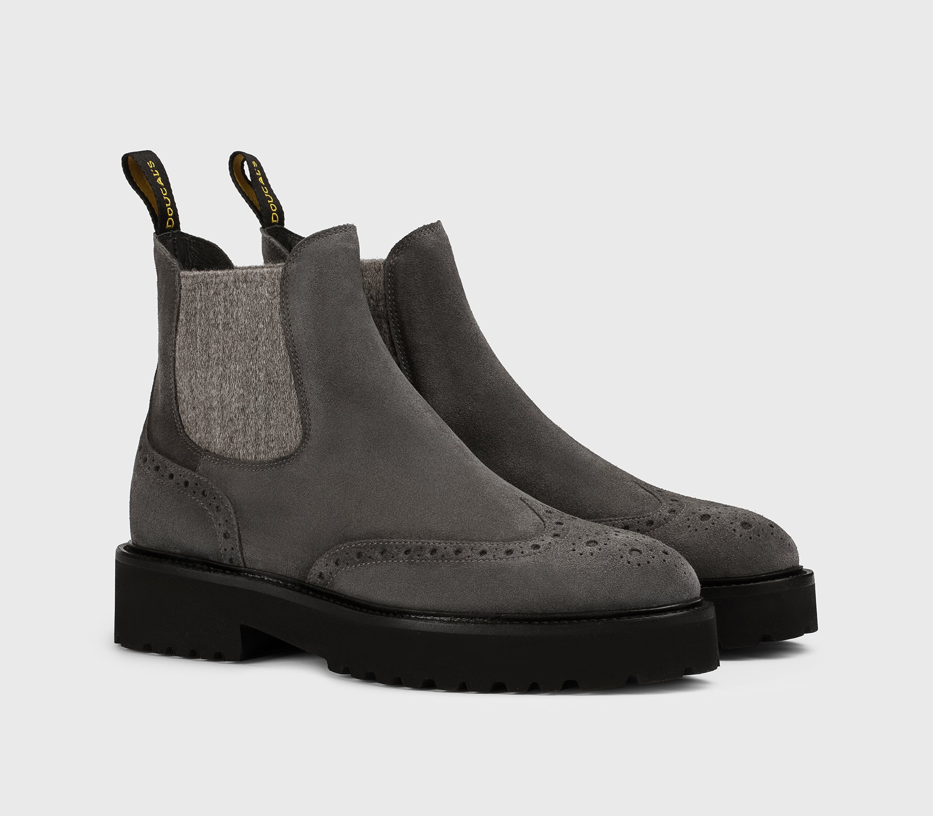doucal-s-ankle-boots-stiefelette-tafelgrau-velours image 3