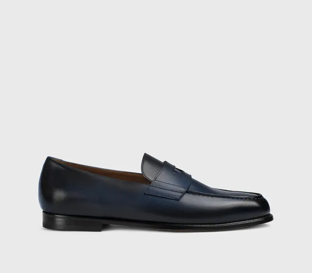 doucal-s-mario-50-mokassin-blau-leder-ledersohle image 1