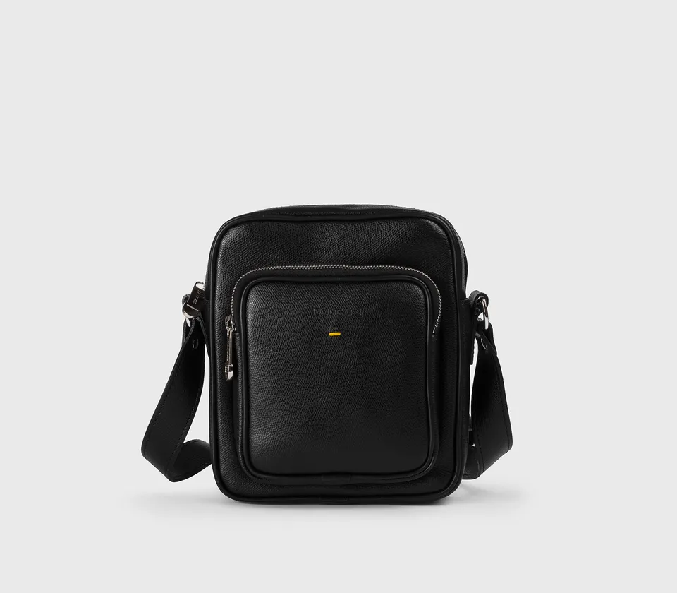 doucal-s-bags-db0021-umh-ngetasche-schwarz-gekrispeltes-leder image 1