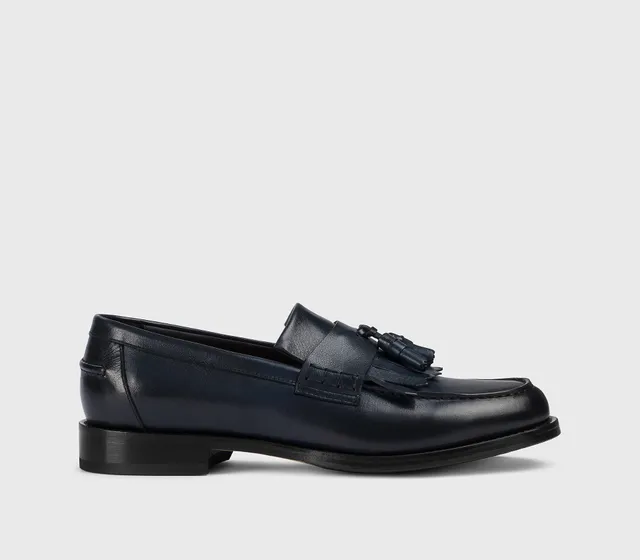 doucal-s-loafers-mokassin-saphirblau-kalbsleder-quasten image 1