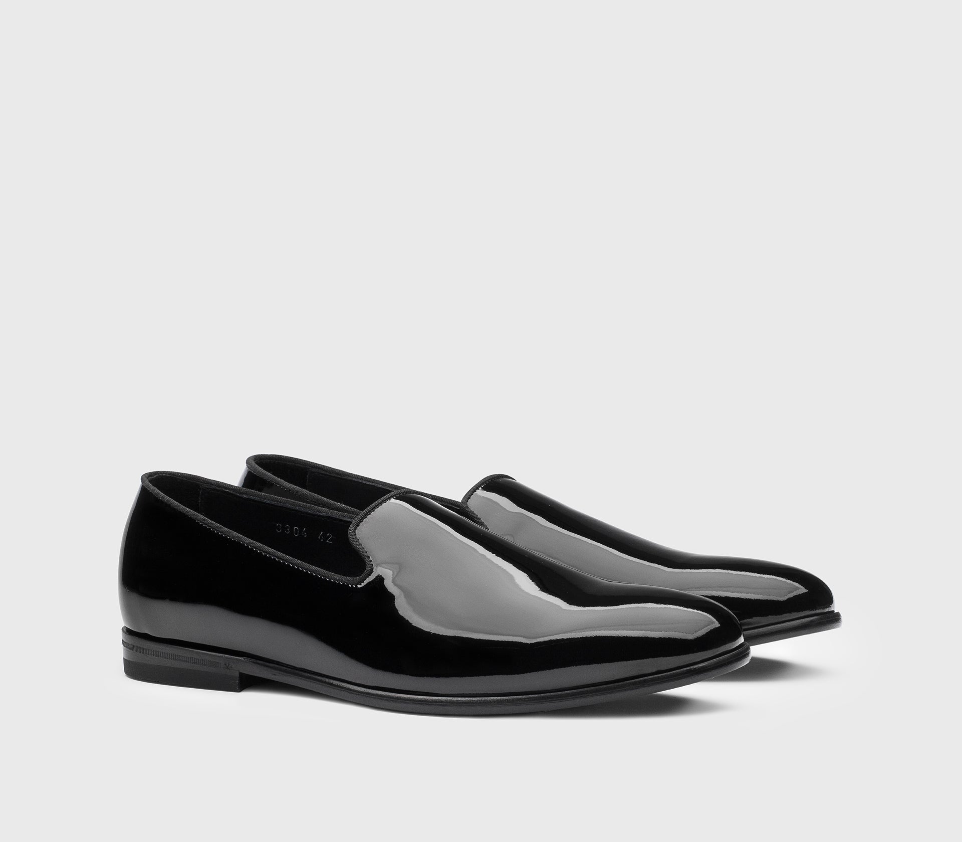 doucal-s-loafers-mokassin-lackleder-herren-schwarz-ledersohle image 3