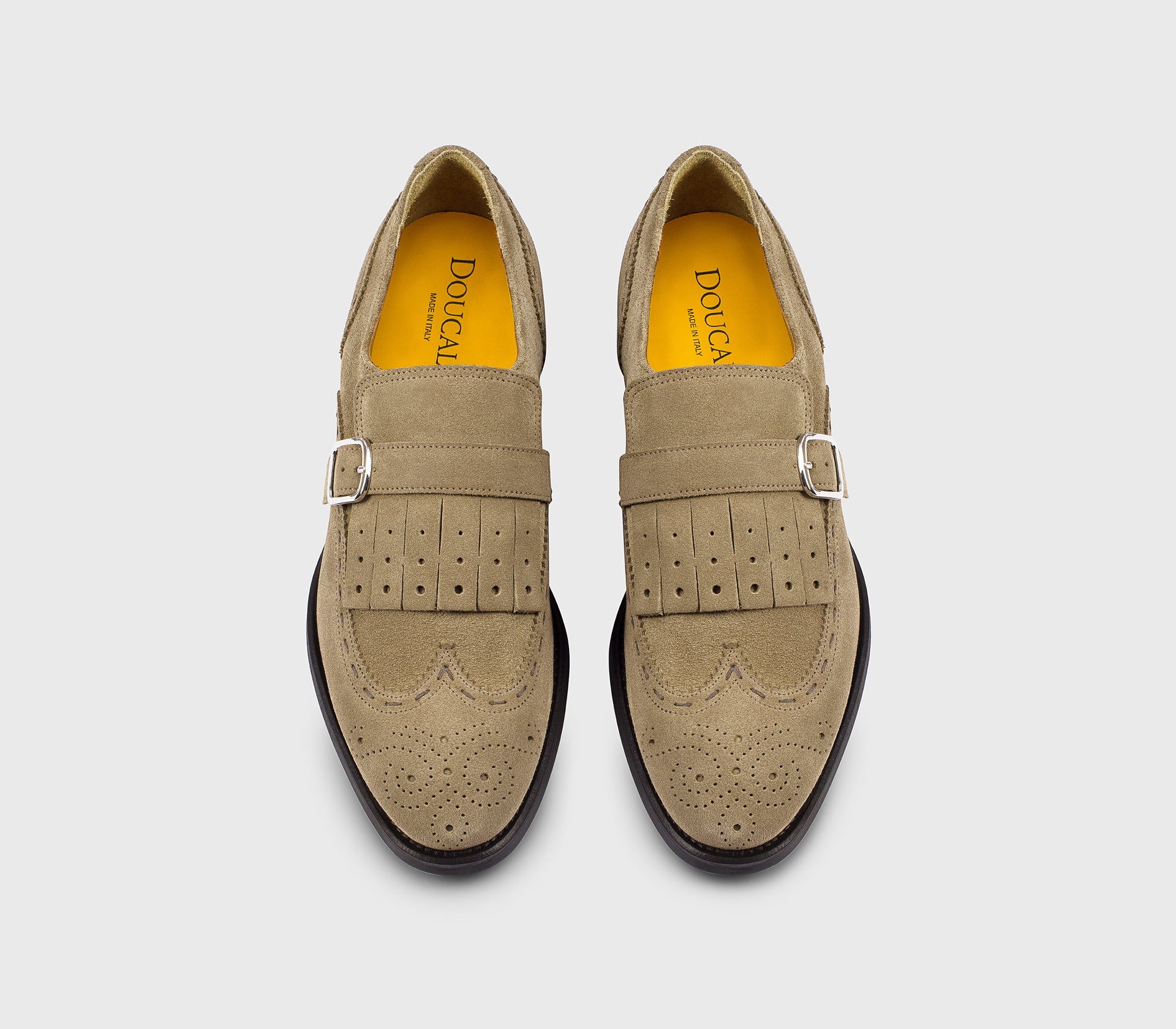 doucal-s-buckles-monkstrap-schnallenschuh-velours-kakaobraun-blake image 2