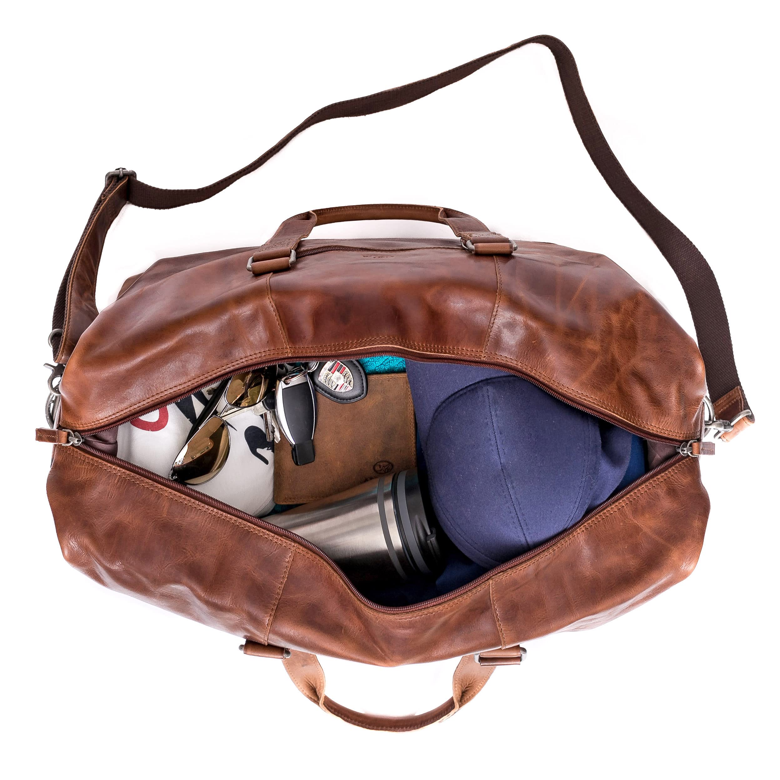 almadih-kane-reisetasche-leder-braun-havana-mit-laptopfach image 4