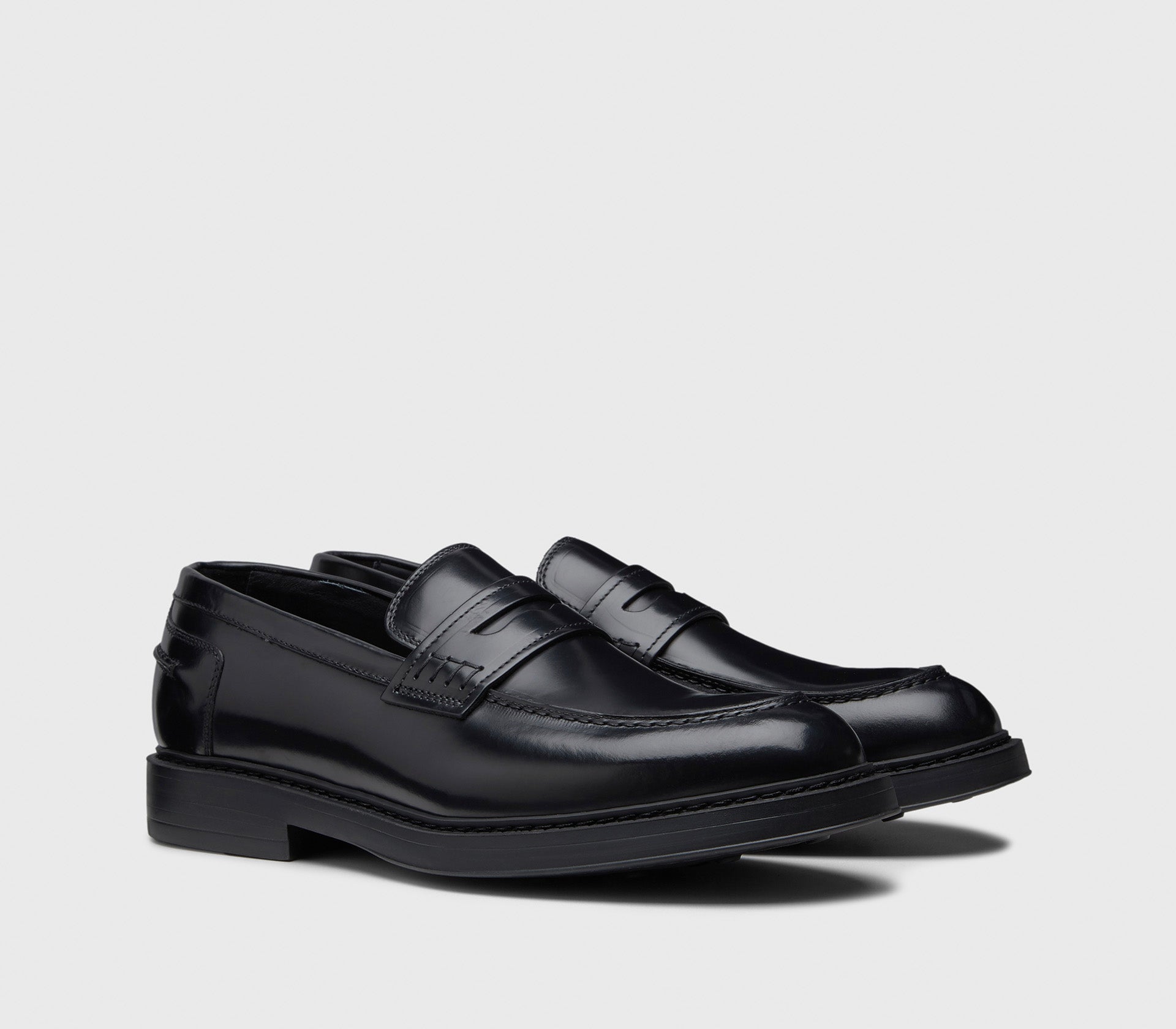 doucal-s-loafers-penny-mokassin-schwarz-leder-herren image 3