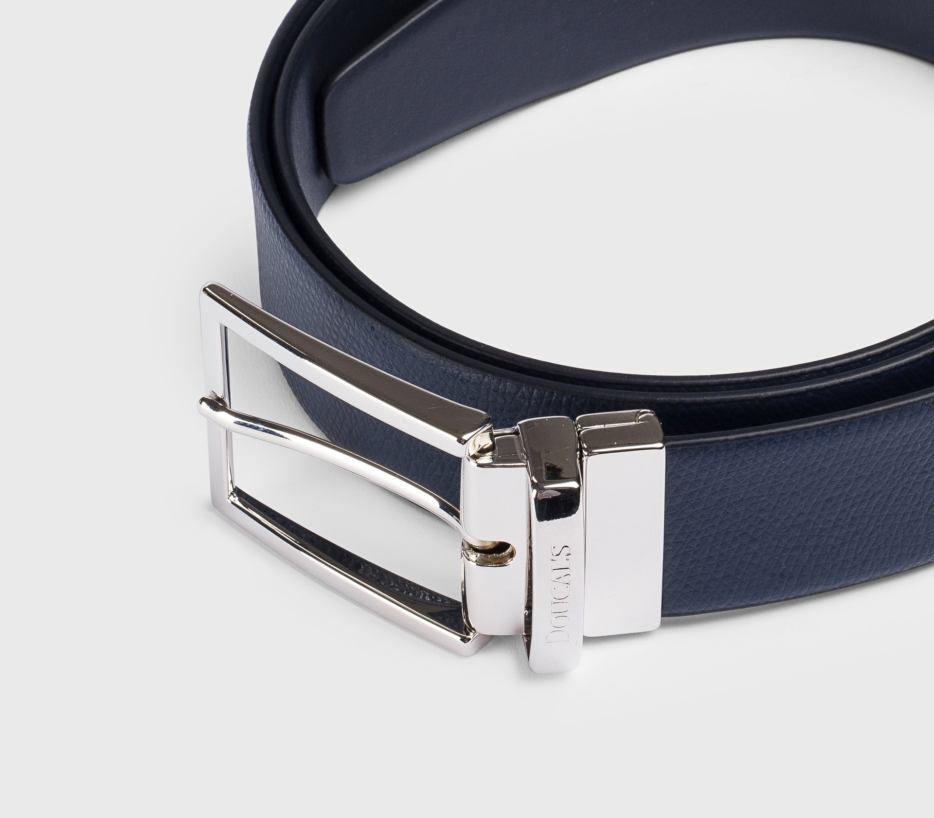 doucal-s-g-rtel-leder-navy-eckige-schnalle-verstellbar image 3