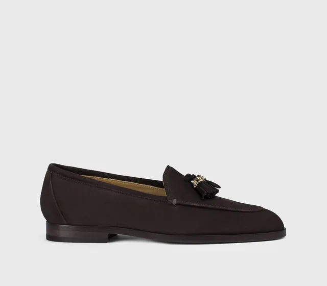 doucal-s-loafers-dd8943eleauf252-mokassin-velours-mahagoni image 1