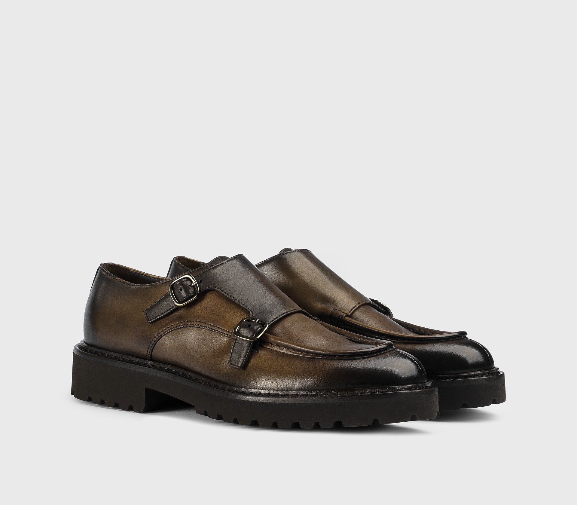 doucal-s-buckles-du2738-double-monk-leder-braun image 3