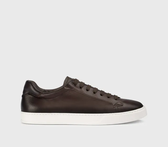 doucal-s-du3552-sneaker-leder-dunkelbraun-testa-di-moro image 1