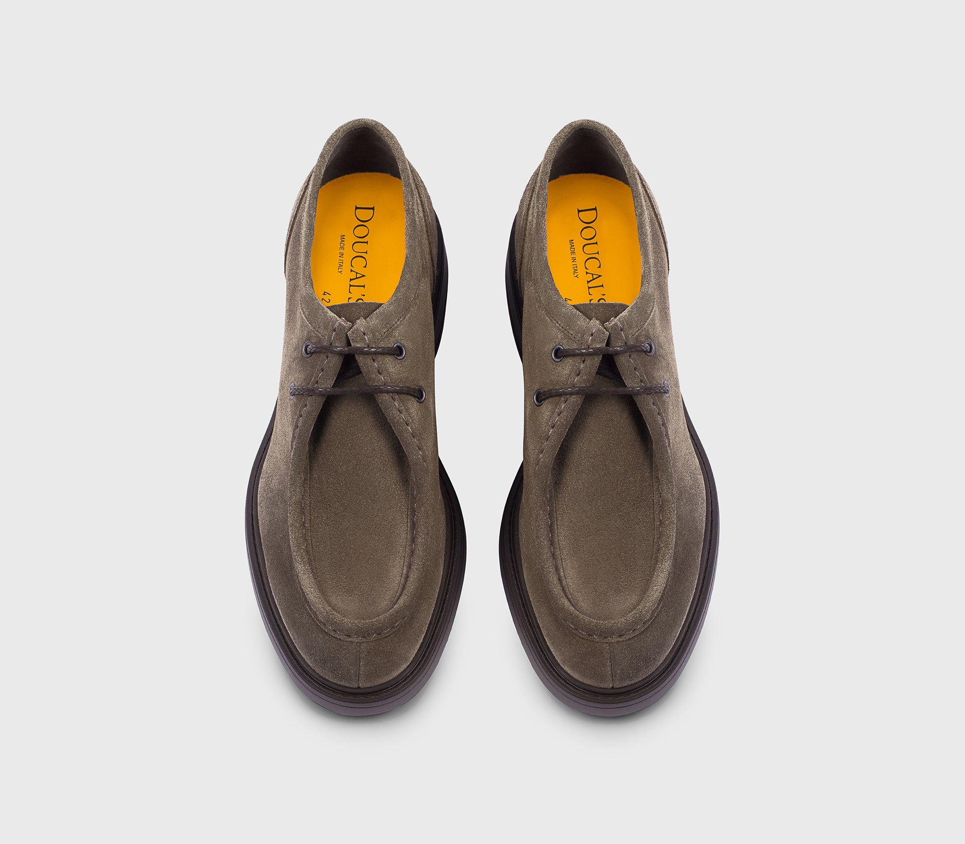 doucal-s-lace-ups-du3570-derby-espresso-velours-gummisohle image 2