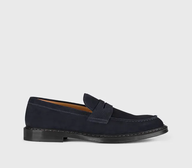 doucal-s-du2528siewuf009-loafer-herren-blau-veloursleder image 1