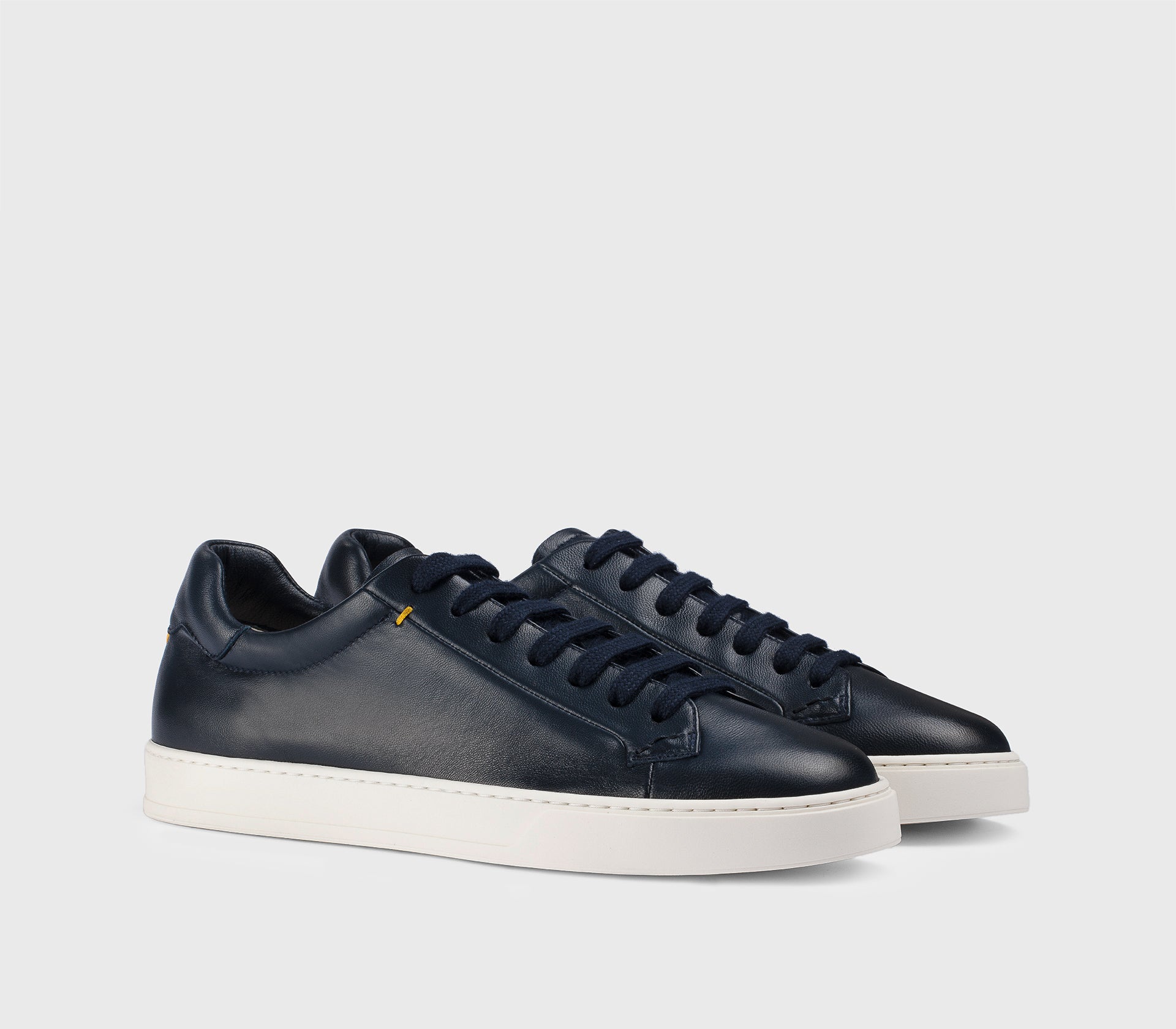 doucal-s-sneakers-du3552-sneaker-blaues-leder-made-in-italy image 3