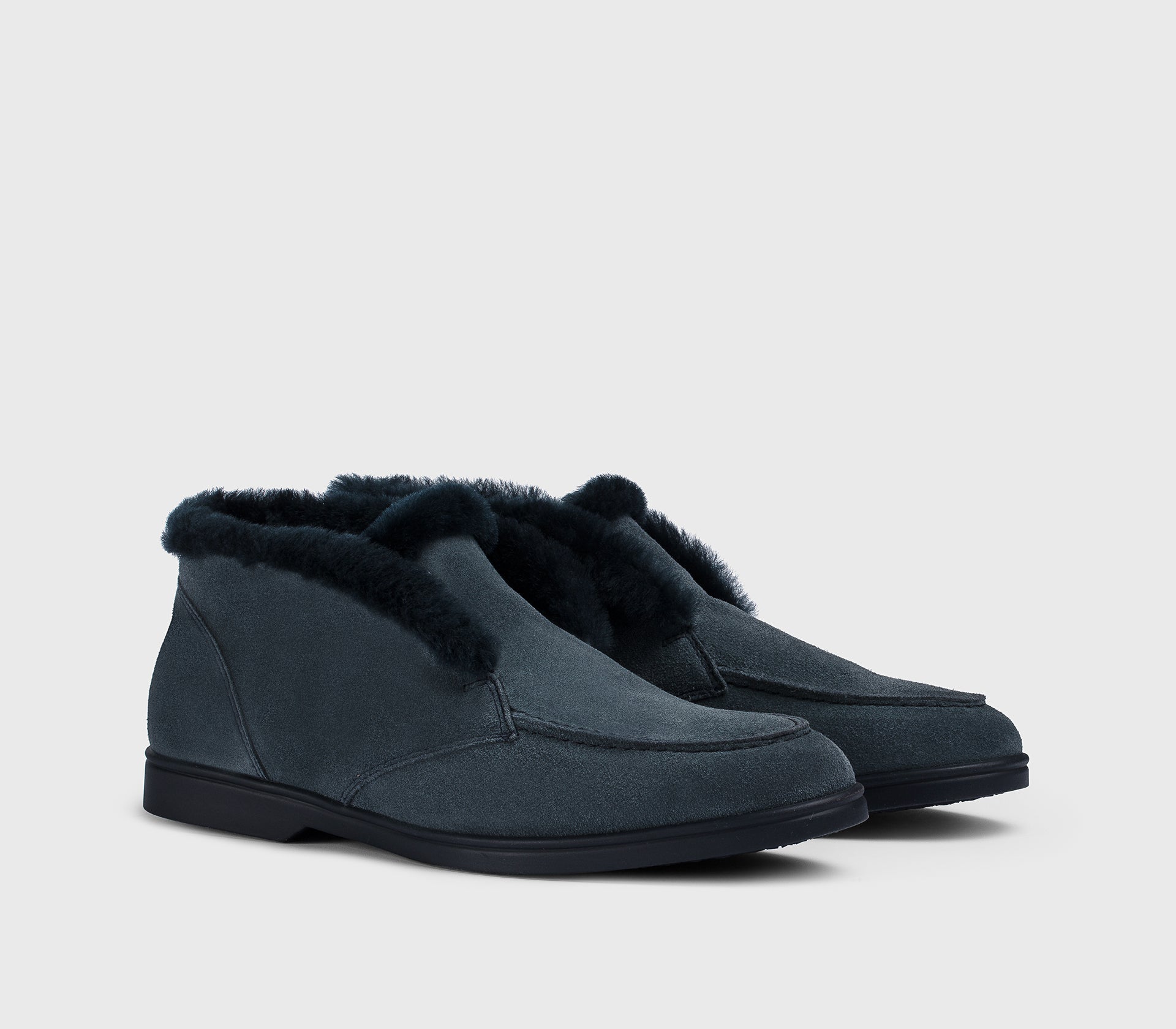 doucal-s-lace-ups-desert-boot-velours-blau-fell-damen image 3