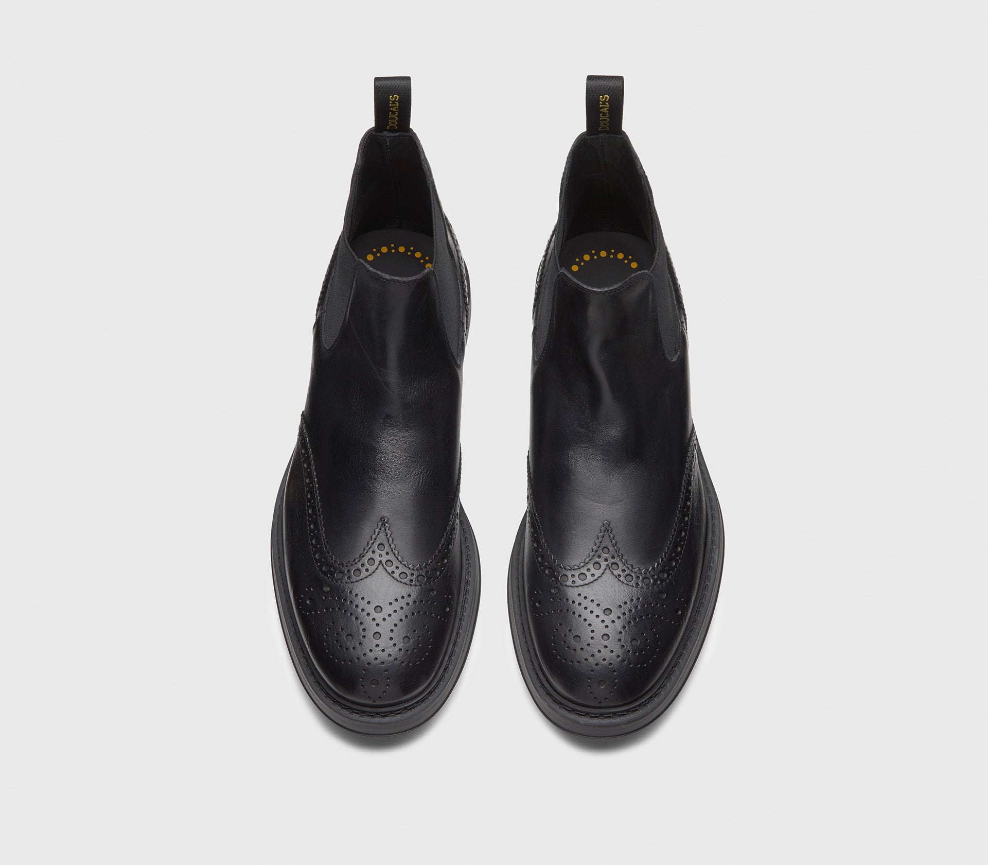 doucal-s-wingtip-stiefelette-schwarz-leder-gummisohle image 2