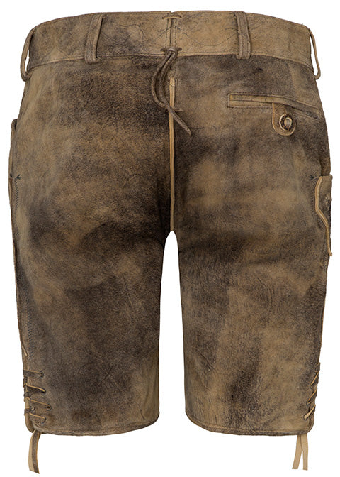 beckert-karwendel-wildbock-lederhose-kurz-tabacco-stickerei image 2