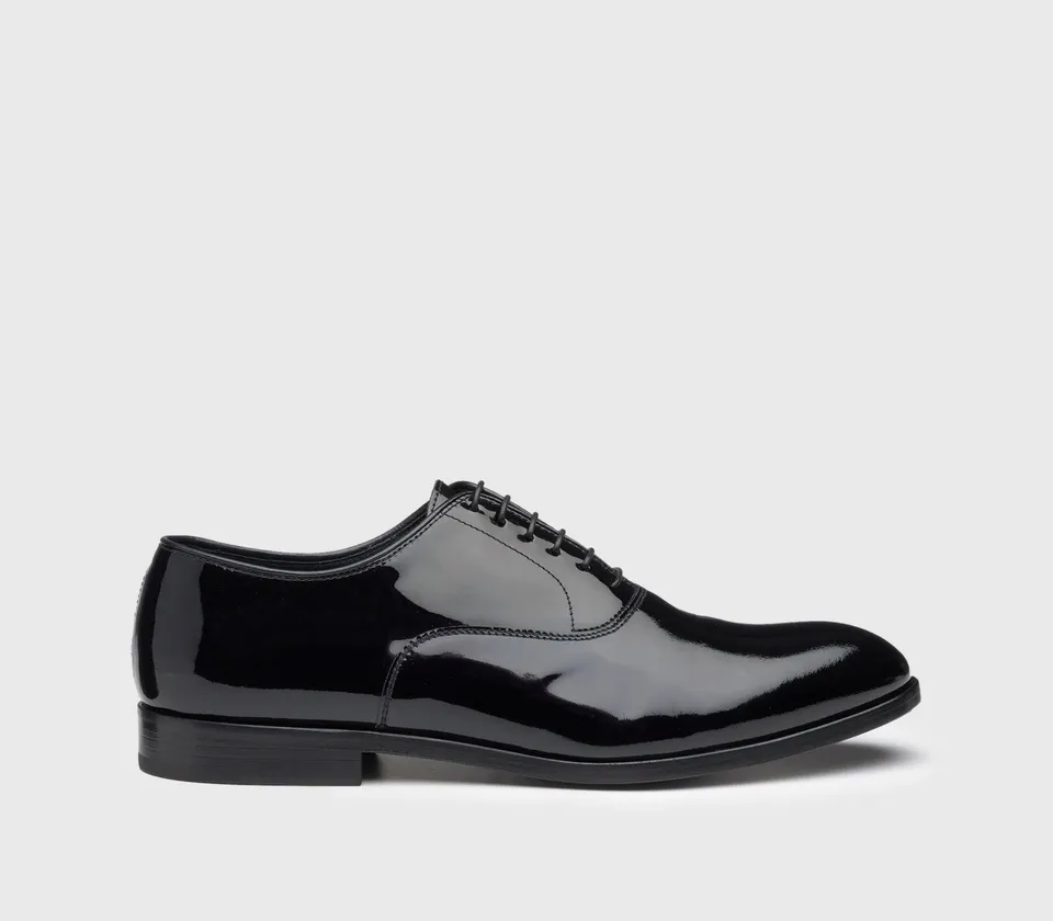 doucal-s-du2630-derby-schn-rschuh-schwarz-lackleder-ledersohle image 1