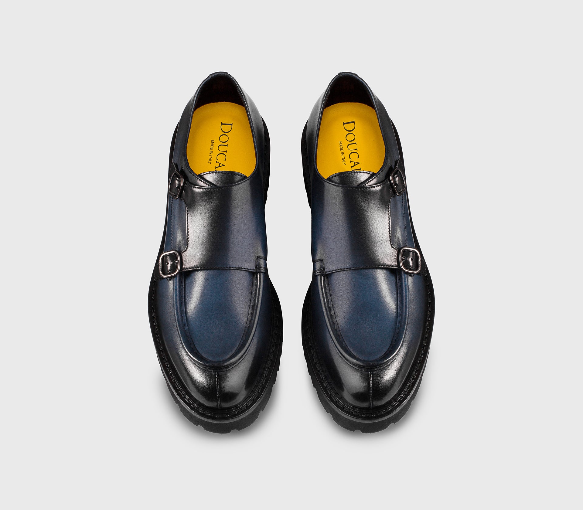 doucal-s-buckles-monkstrap-leder-blau-doppelschnalle image 2