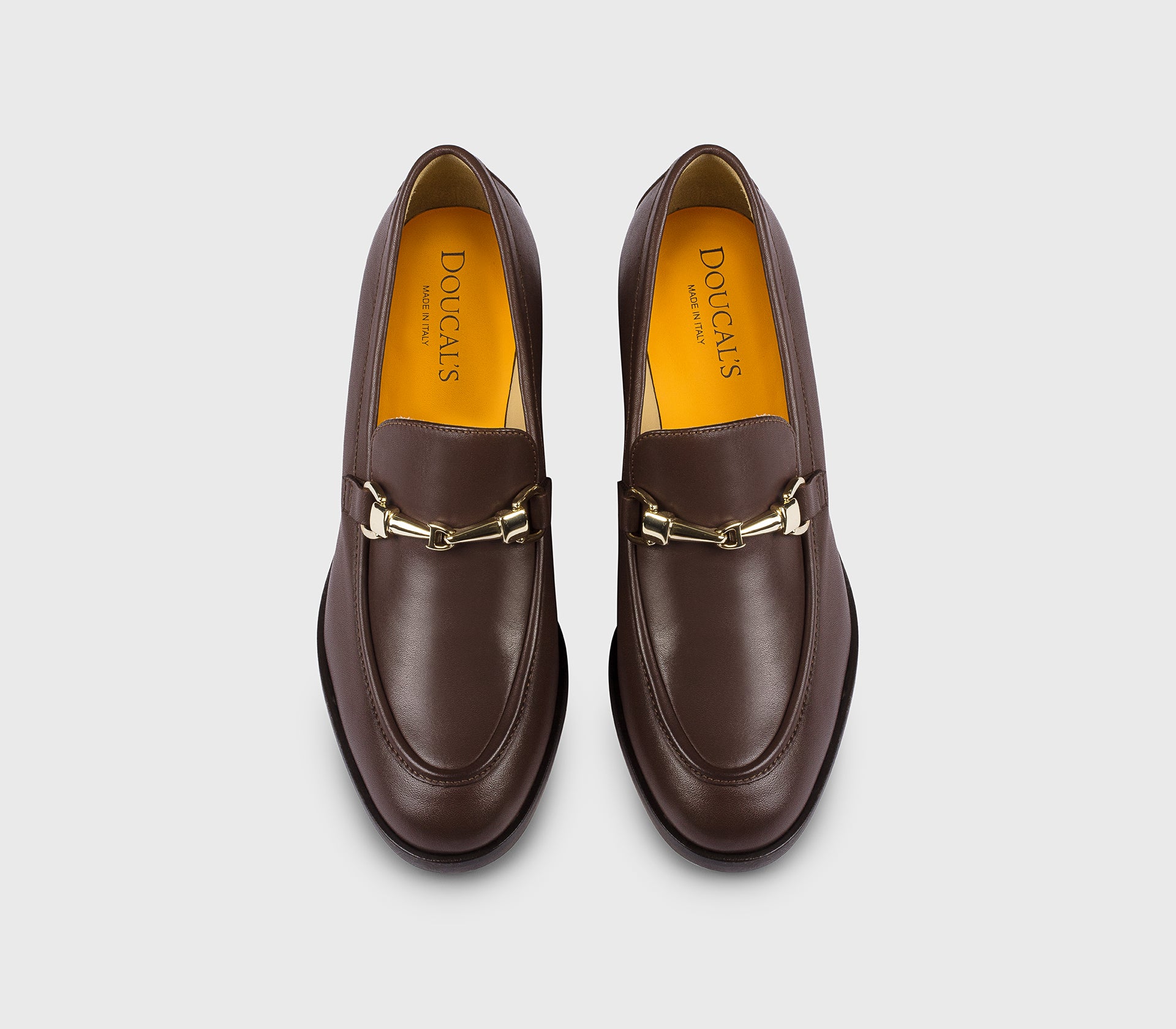 doucal-s-loafer-mokassin-absatz-eichenbraun-damen-leder image 2