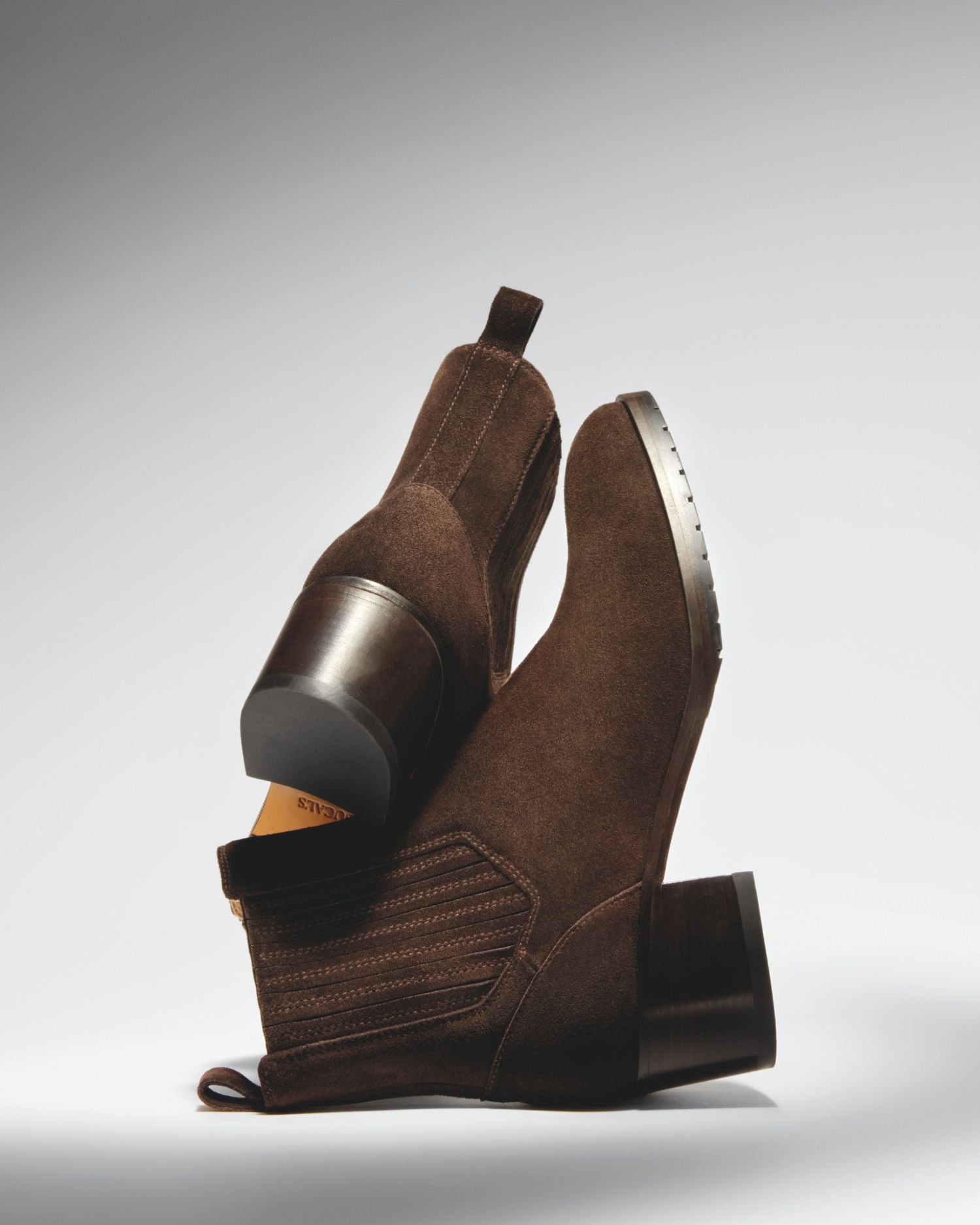 doucal-s-ankle-boots-stiefelette-velours-damen-mahagoni-absatz image 5