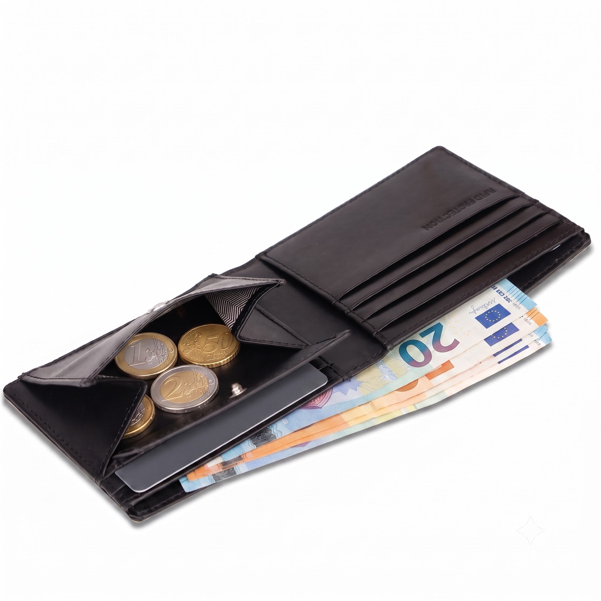 gentlemen-s-geldbeutel-bifold-portemonnaie-leder-schwarz image 6
