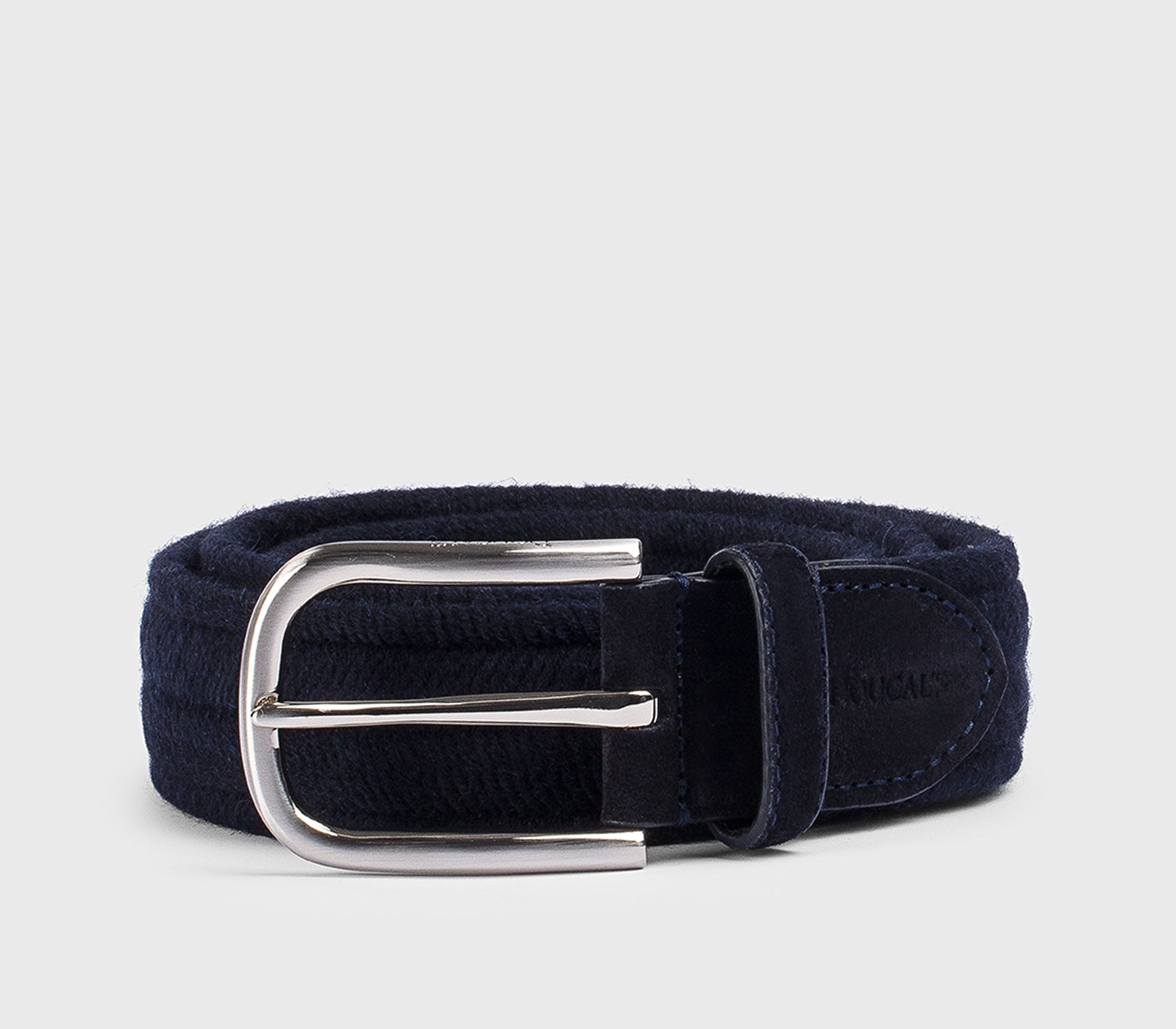 doucal-s-belts-flechtg-rtel-herren-blau-wolle-verstellbar image 1