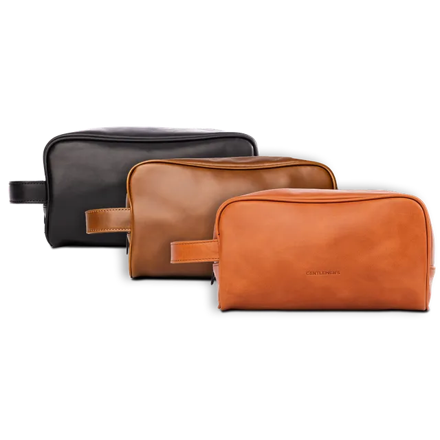 gentlemen-s-accessoires-kulturbeutel-schwarz-leder-wasserdicht image 1