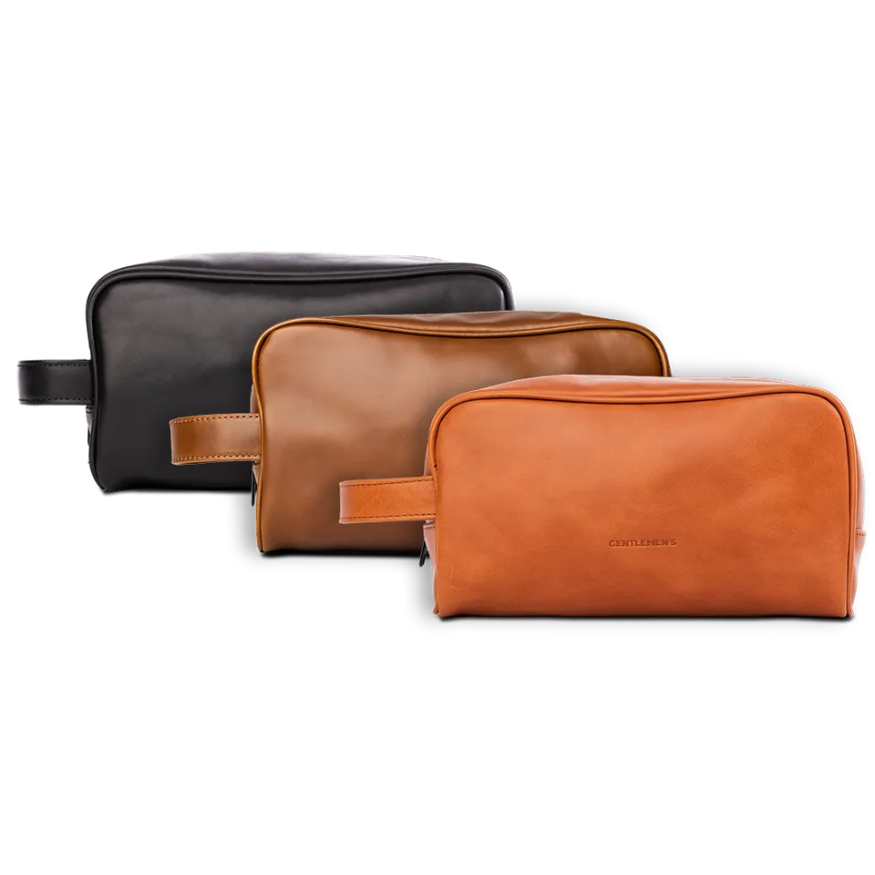gentlemen-s-accessoires-kulturbeutel-schwarz-leder-wasserdicht image 1