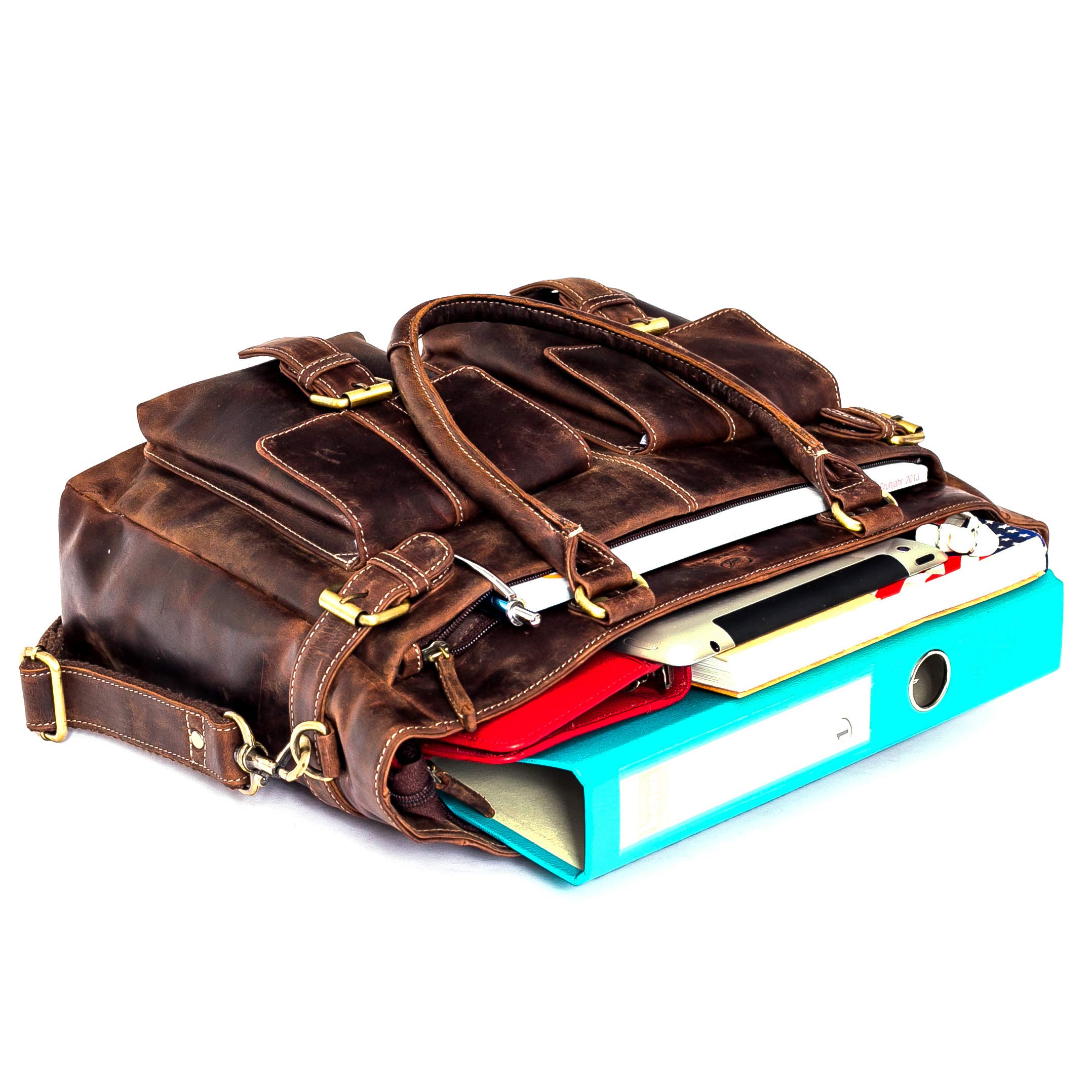 almadih-taschen-eva-schultertasche-leder-vintage-a4 image 4
