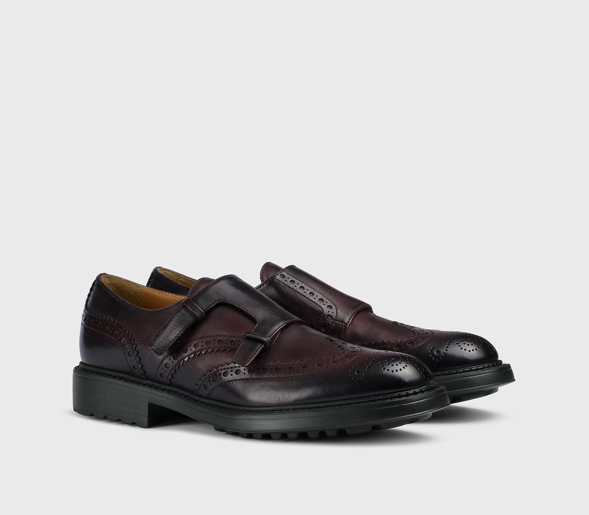 doucal-s-buckles-du3567henruf188-monkstrap-burgundy-kalbsleder image 3