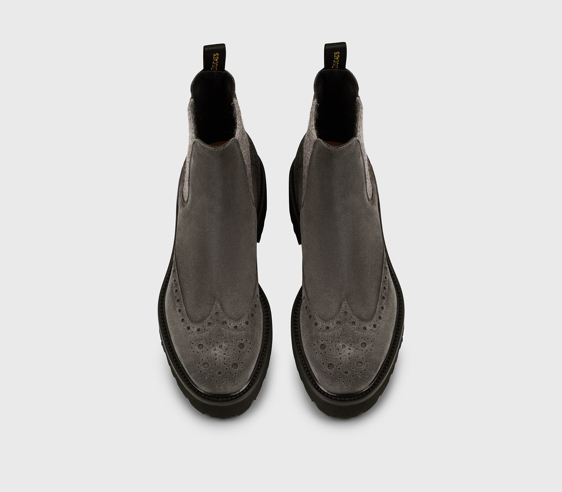 doucal-s-ankle-boots-stiefelette-tafelgrau-velours image 2