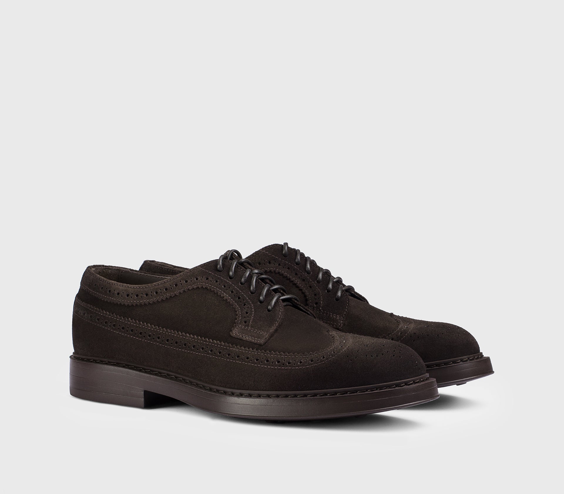 doucal-s-lace-ups-derby-wingtip-schn-sschuh-terre-veloursleder image 3