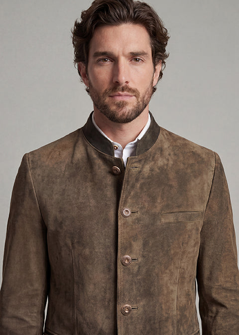 beckert-chester-lederjacke-bronze-ziegenvelours image 2