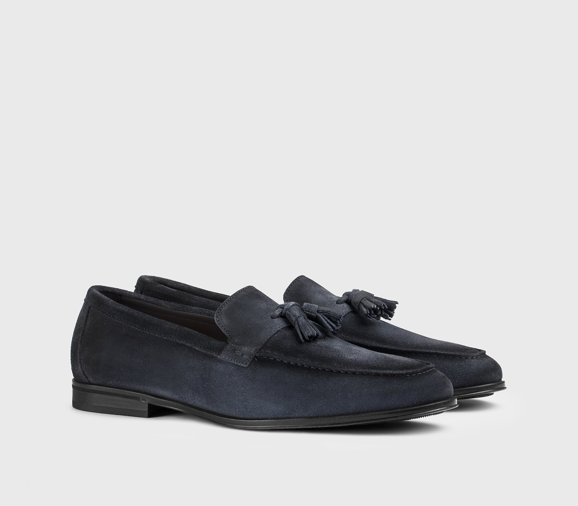 doucal-s-loafers-du3383-mokassin-blau-velours-quasten-herren image 3