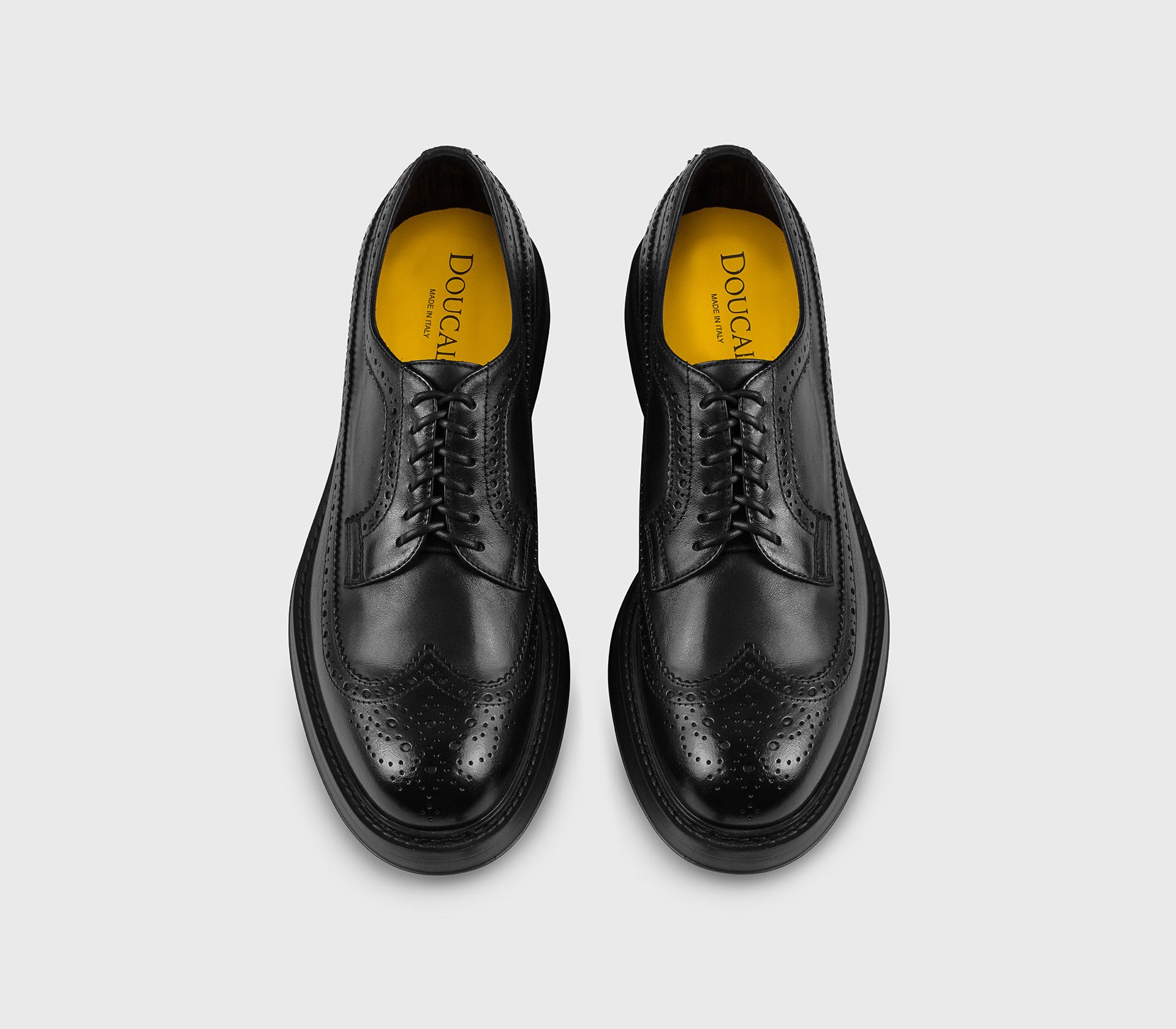 doucal-s-lace-ups-du2523-schn-rschuh-schwarz-leder-wingtip image 2