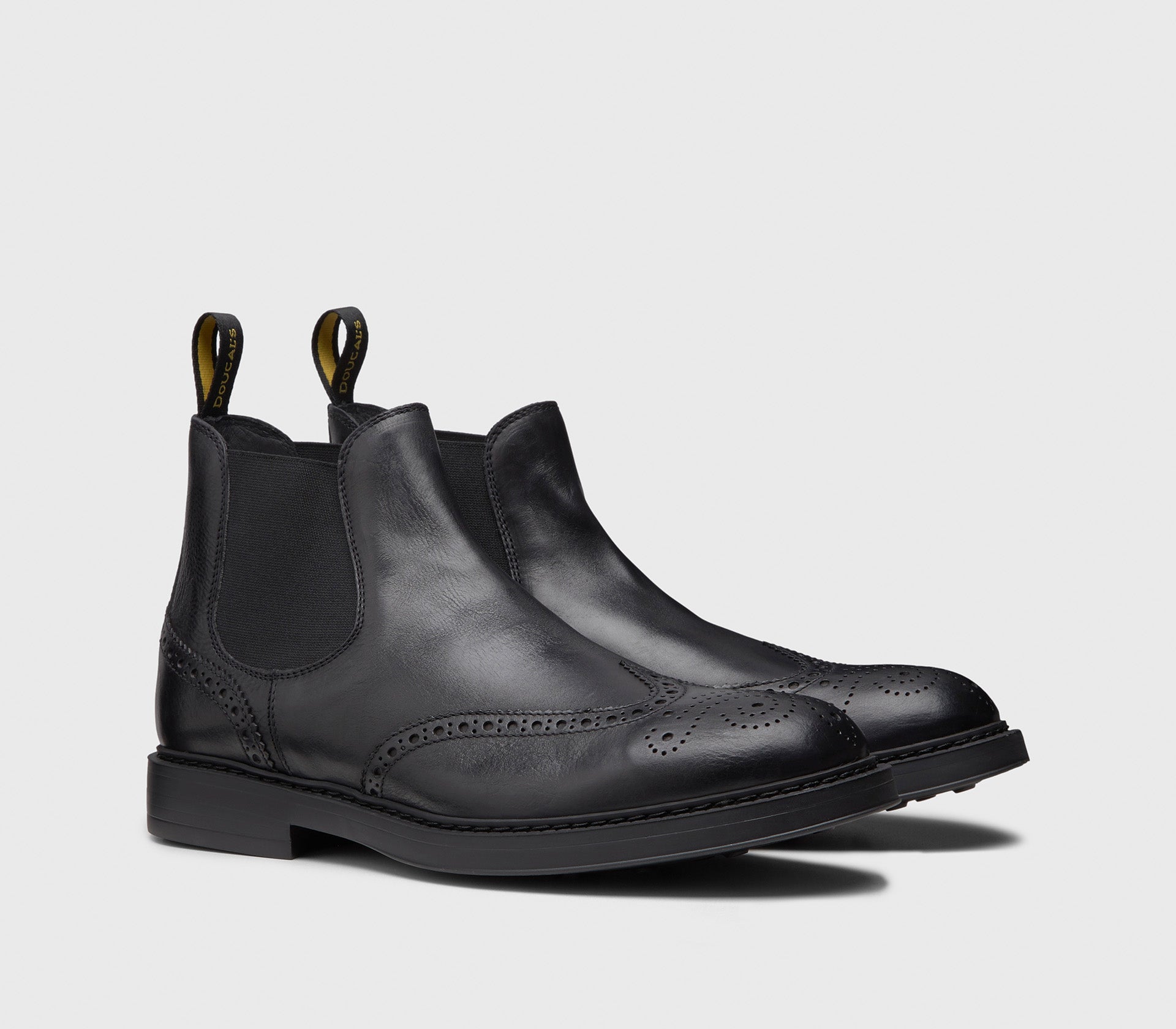doucal-s-wingtip-stiefelette-schwarz-leder-gummisohle image 3
