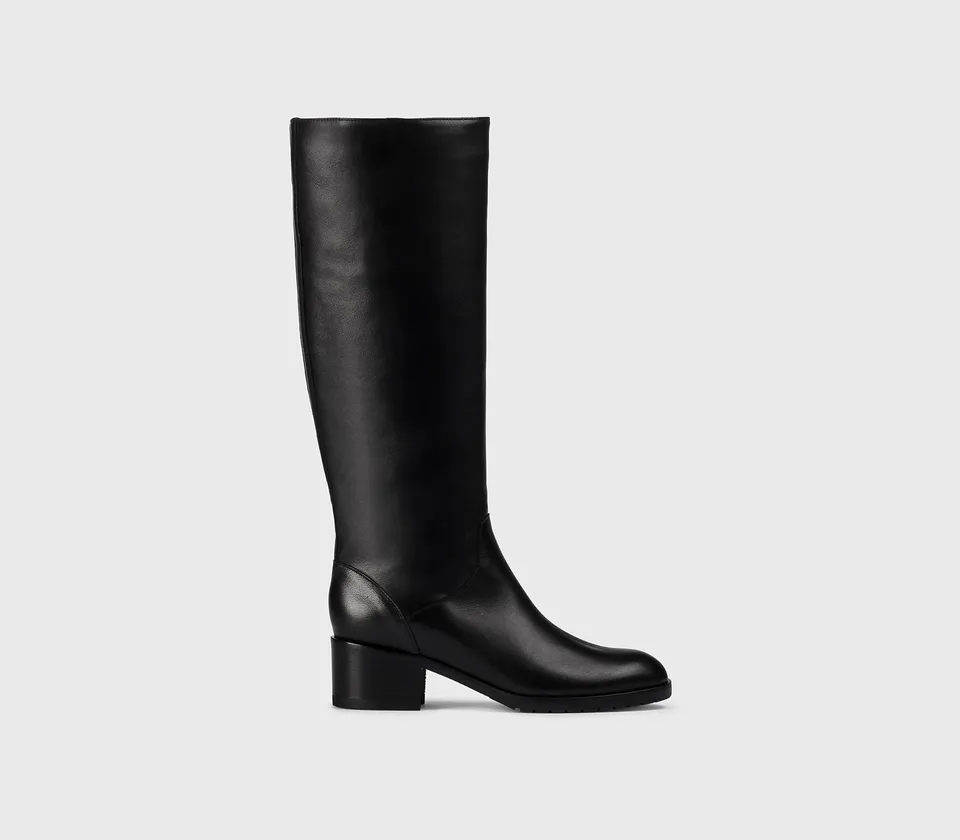 doucal-s-boots-stiefel-absatz-leder-schwarz image 1