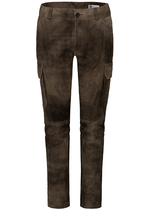 beckert-cooper-lange-lederhose-roggen-cargo-ziegenvelours image 4