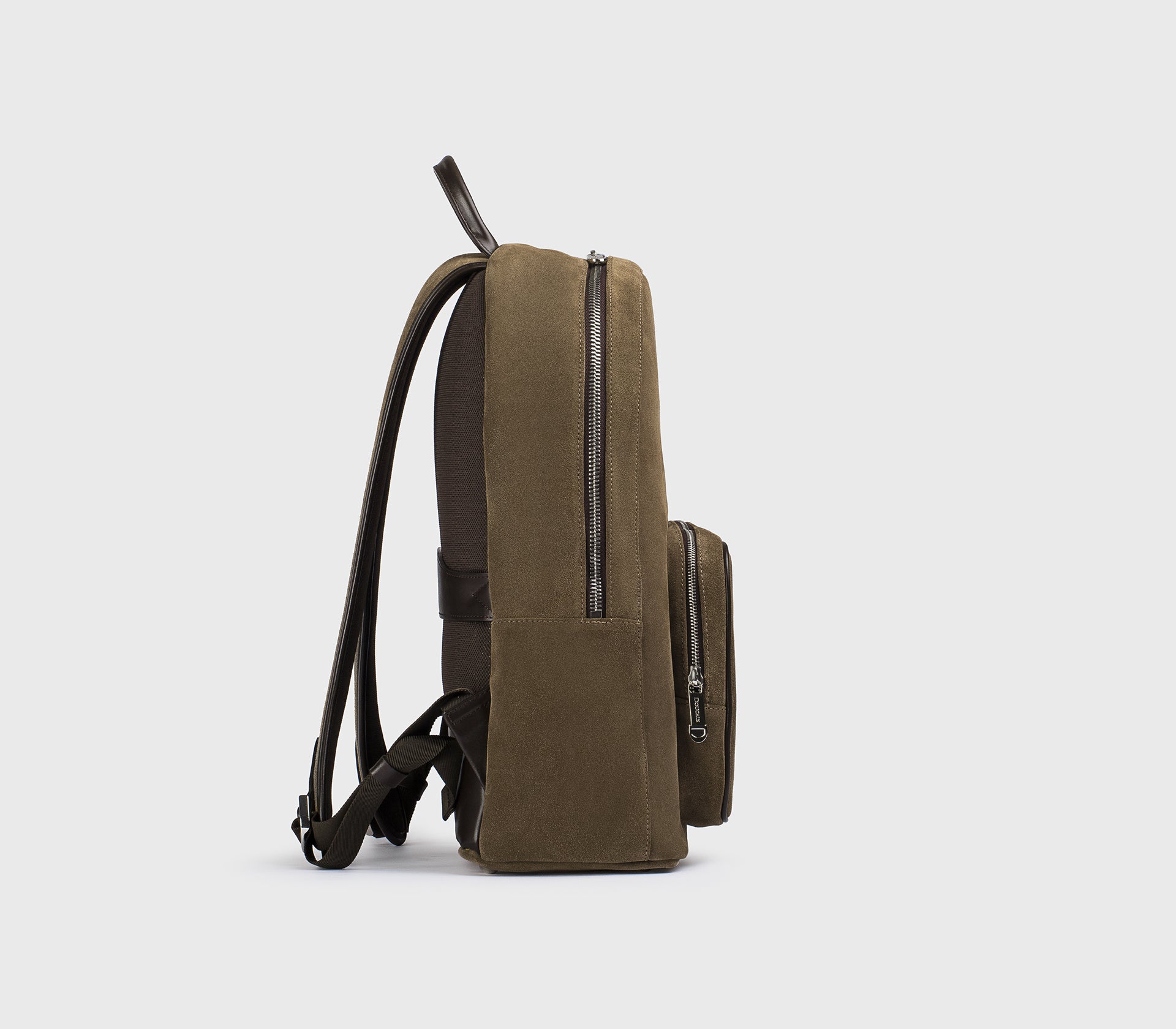 doucal-s-rucksack-leder-velours-herren-kakaobraun-laptopfach image 2