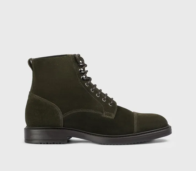 doucal-s-ankle-boots-du3569-schn-rstiefelette-moosgr-n-suede image 1