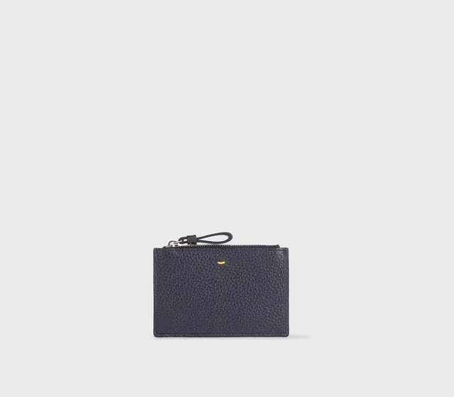doucal-s-wallets-kartenetui-walkleder-blau-zip image 1