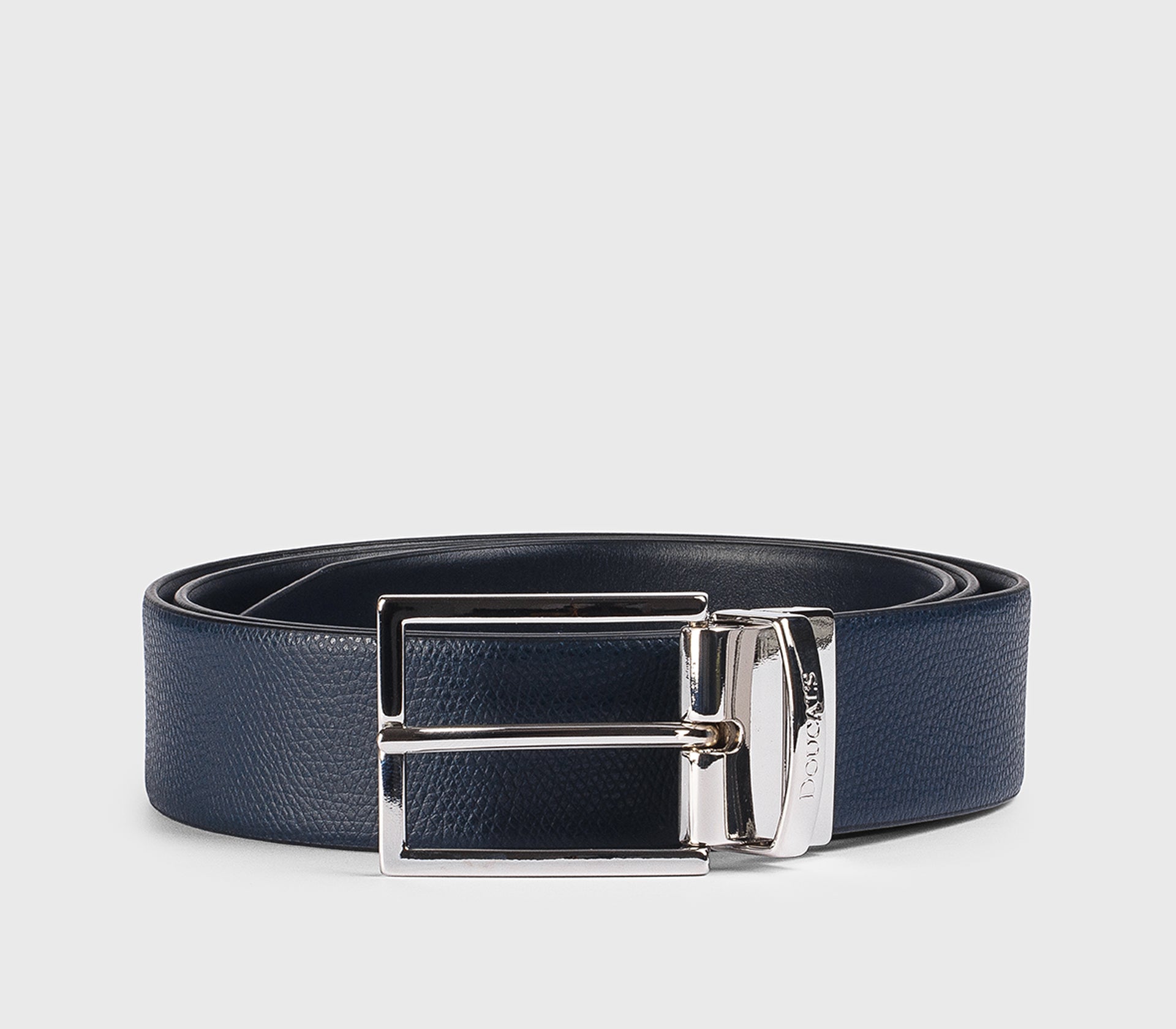 doucal-s-g-rtel-leder-navy-eckige-schnalle-verstellbar image 1