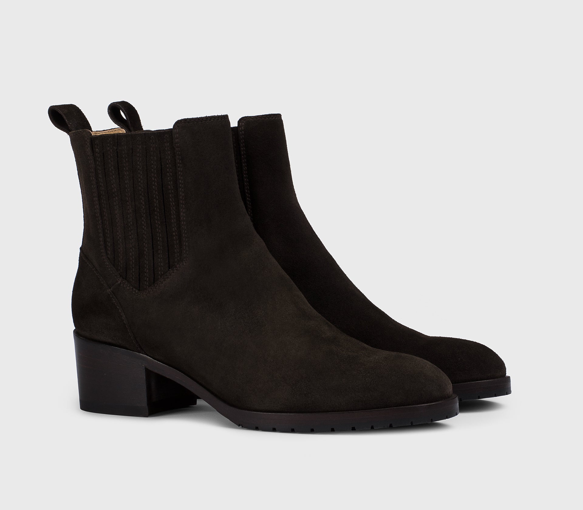 doucal-s-ankle-boots-stiefelette-velours-damen-mahagoni-absatz image 3