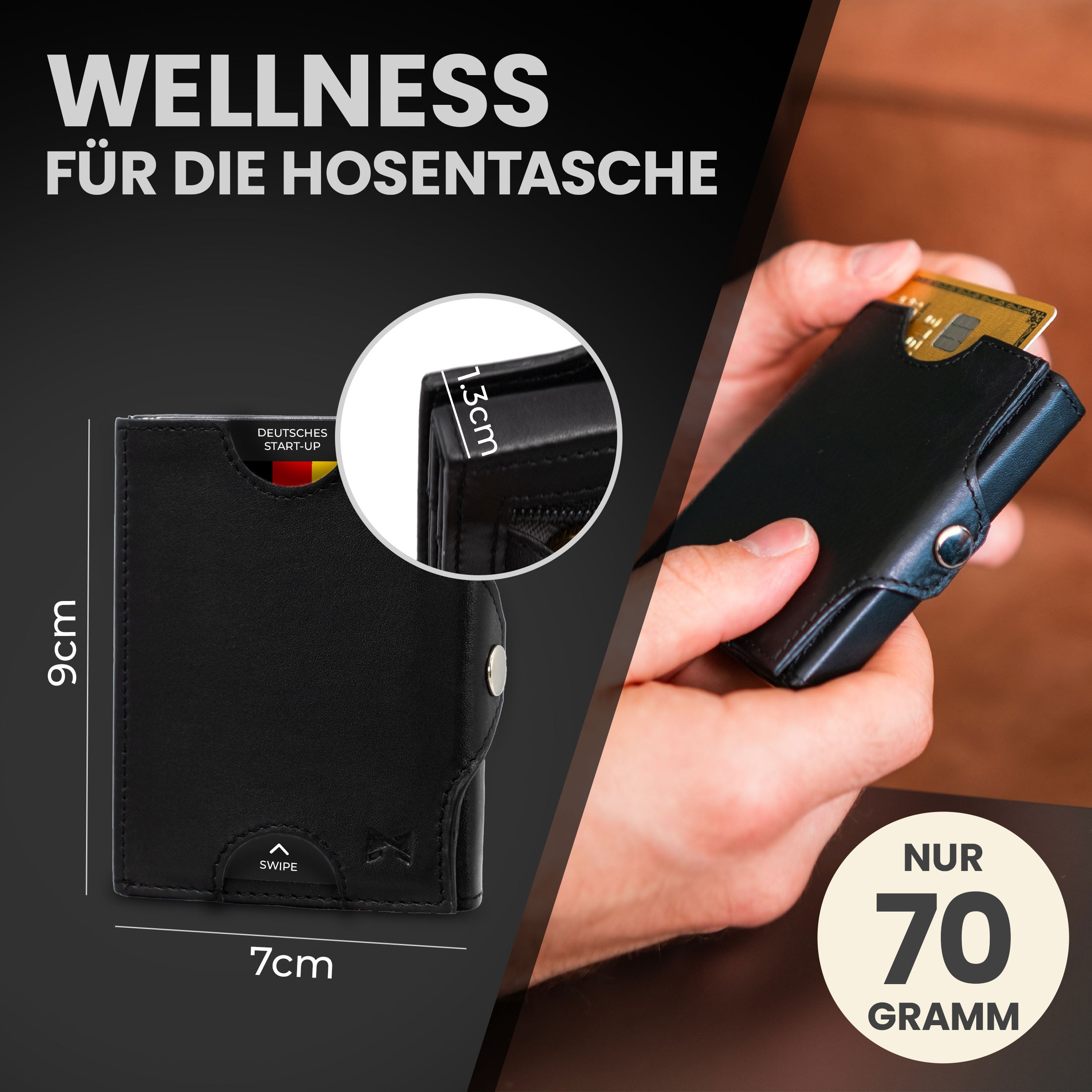 gentlemen-s-geldbeutel-foldwallet-slim-wallet-schwarz image 6