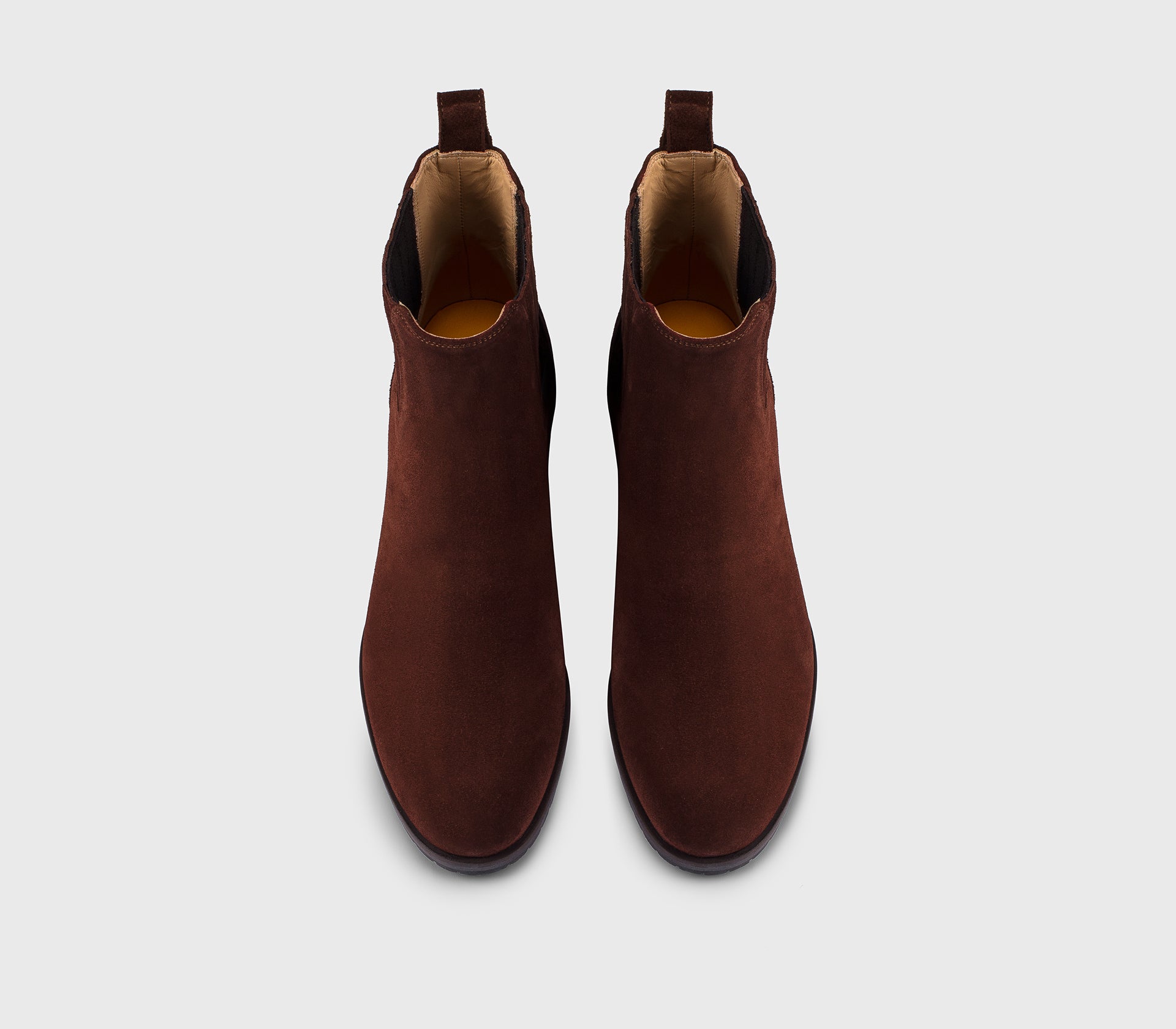 doucal-s-ankle-boots-stiefelette-velours-wood-braun-absatz image 2
