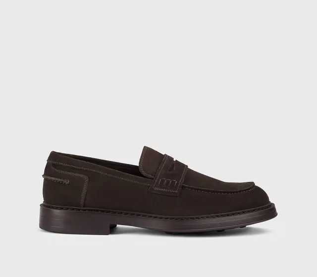 doucal-s-loafers-penny-mokassin-veloursleder-terre image 1